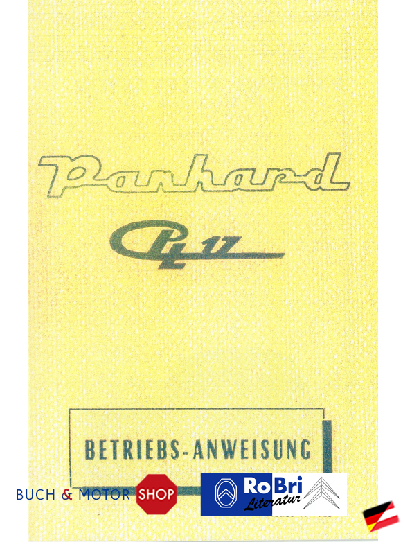 Panhard PL 17 Betriebsanleitung 1960